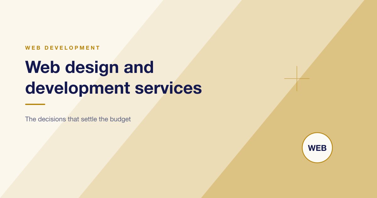 Web Design and Development Services: What Decides the Budget