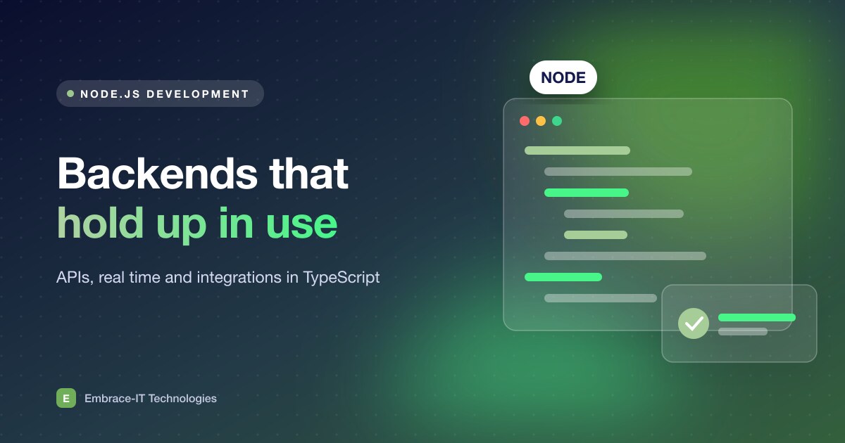 Node.js Development: Where It Fits and How to Run It